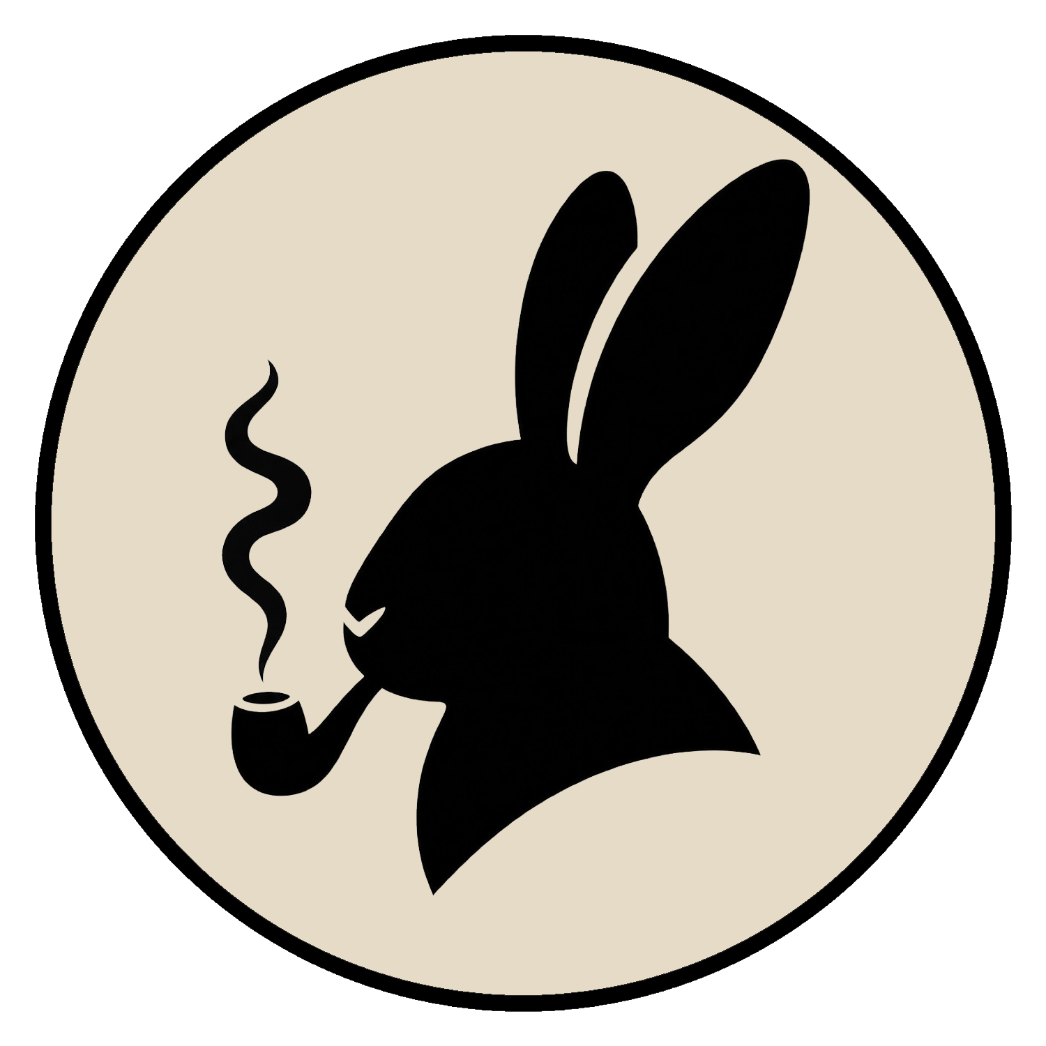 Ullr Intelligence mark — rabbit with pipe